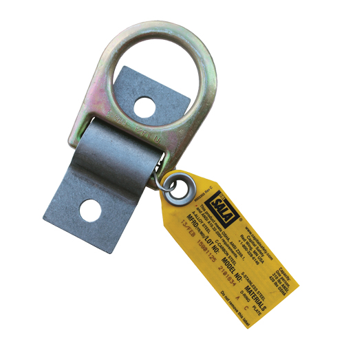 Plaque d'ancrage avec anneau en D, Boulonn&eacute;, Usage Permanent NRZ Safety Inc.