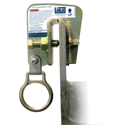 DBI-SALA&reg; Steel Plate Anchor, Bolt-On, Temporary Use NRZ Safety Inc.