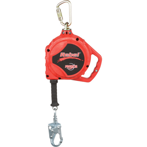 Rebel Self Retracting Lifeline, 33', Stainless Steel, Swivel NRZ Safety Inc.