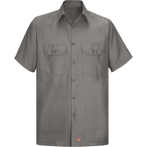 Chemise &agrave; manches courtes en tissu ind&eacute;chirable, Hommes, 3T-Grand, Gris NRZ Safety Inc.