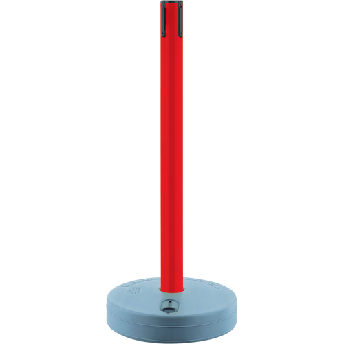 Tensabarrier ext&eacute;rieur - poteaux r&eacute;cepteurs, Hauteur de 37", Rouge NRZ Safety Inc.