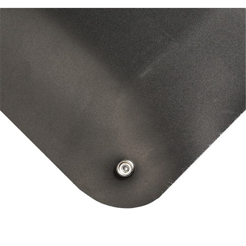 Tapis conducteur d'&eacute;lectricit&eacute; no 786, 3' la x 10' lo x 15/16" &eacute;p, PVC, Lisse, Noir NRZ Safety Inc.