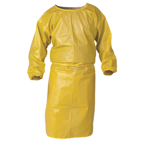 KleenGuard Chemical Spray Protective Smock, Polypropylene, Yellow, 34" W x 52" L NRZ Safety Inc.