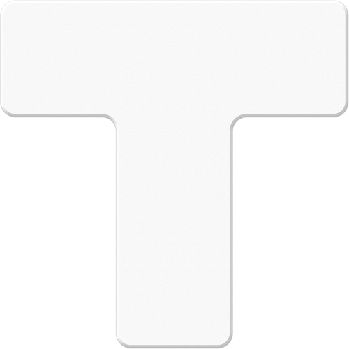 Marqueurs all&eacute;g&eacute;e/5S Armor Stripe, T, 6" lo x 6" la, Blanc, Plastique NRZ Safety Inc.