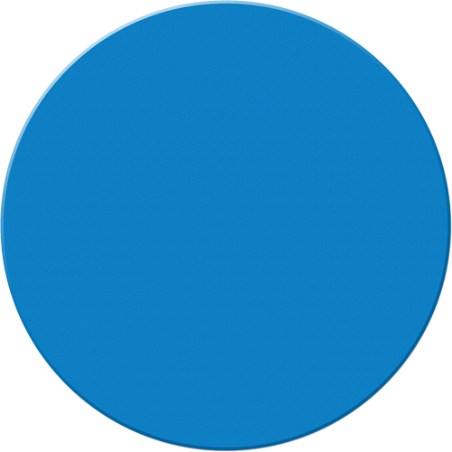 Marqueurs all&eacute;g&eacute;e/5S Armor Stripe, Cercle, 6" lo x 6" la, Bleu, Plastique NRZ Safety Inc.