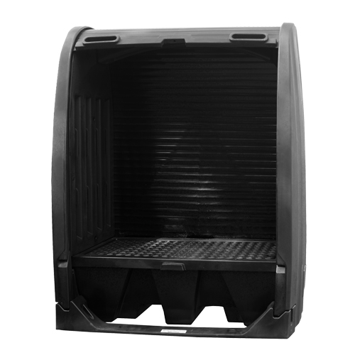 Spill Containment Sheds Without Drain, 61" L x 37.25" W x 72.75" H, 1000 lbs. Load Capacity NRZ Safety Inc.