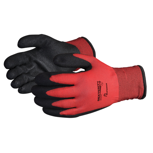 Gants doubl&eacute;s pour l'hiver Dexterity, 8/Moyen, R&ecirc;vetement PVC, Calibre 15, Enveloppe en Nylon NRZ Safety Inc.