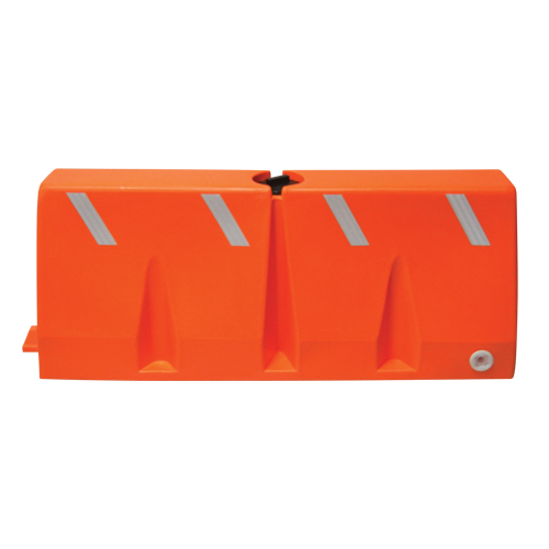 Barri&egrave;res de circulation, Rempli d'eau, 62,25 lo x 24" h, Orange NRZ Safety Inc.