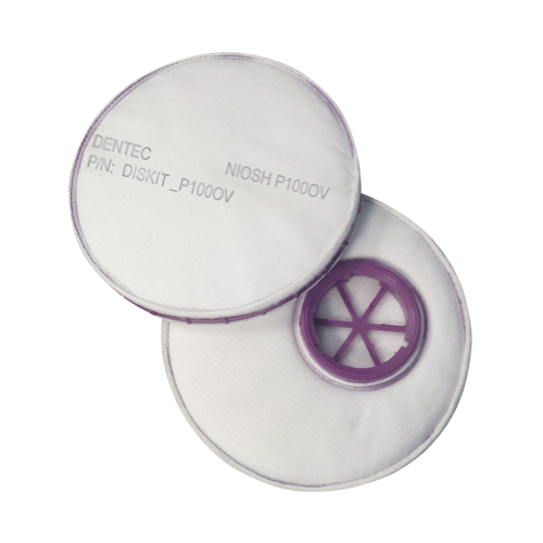 Filtre pour respirateur Diskit, Filtre contre les particules avec suppresion de vapeurs nuisibles, Vapeur organique/Filtre P100 NRZ Safety Inc.