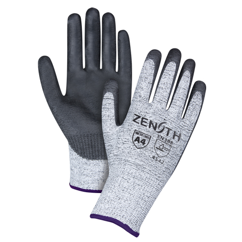 Gants &eacute;lastiques sans coutures r&eacute;sistants &agrave; la coupe, Taille 6/T-petit, Calibre 13, Rev&ecirc;tement Polyur&eacute;thane, Enveloppe en PEHP, ANSI/ISEA 105 niveau 4/EN 388 niveau 5 NRZ Safety Inc.