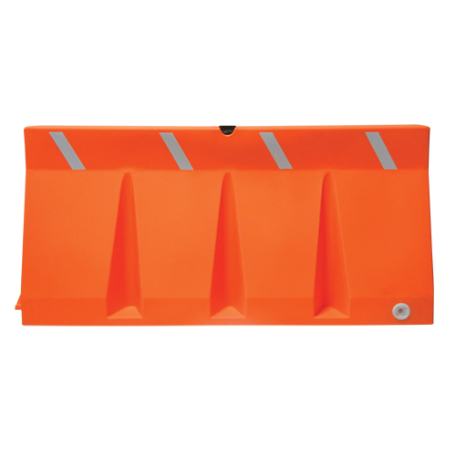 Traffic Barriers, Water-Filled, 69.75" L x 33.75" H, Orange NRZ Safety Inc.