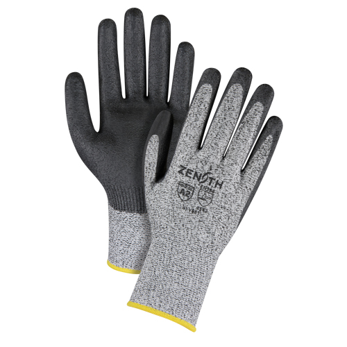 Seamless Stretch Cut-Resistant Gloves, Size 2X-Large/11, 13 Gauge, Polyurethane Coated, HPPE Shell, ANSI/ISEA 105 Level 2/EN 388 Level 3 NRZ Safety Inc.
