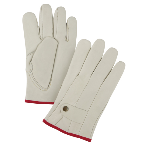 Premiun Winter-Lined Ropers Gloves, Small, Grain Cowhide Palm, Fleece Inner Lining NRZ Safety Inc.