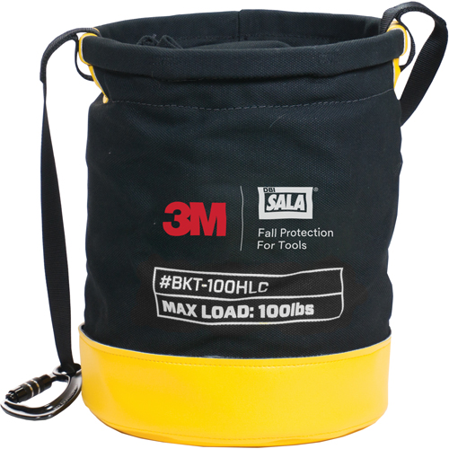 Tool Lifting Safe Bucket, Canvas, 12.5" Dia. x 15" H, 100 lbs. Load Rating NRZ Safety Inc.