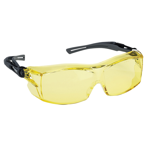 Dynamic OTG Extra Series Safety Glasses, Amber Lens, Anti-Fog/Anti-Scratch, ANSI Z87+/Meets/Exceeds CSA Z94.3 NRZ Safety Inc.