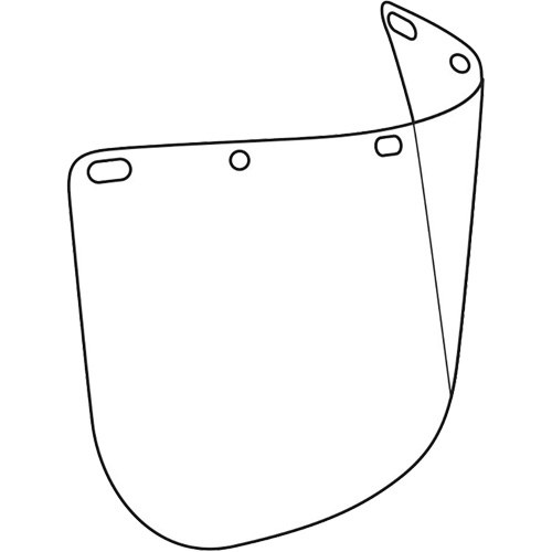 Dynamic Die Cut Faceshield Visor, Polycarbonate, Clear Tint NRZ Safety Inc.