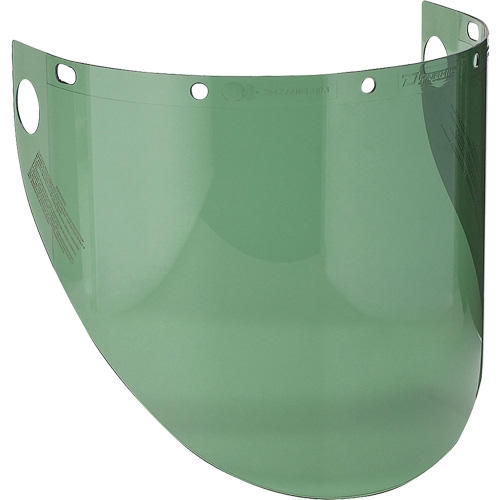 Dynamic Formed Faceshield, Polycarbonate, Green Tint NRZ Safety Inc.