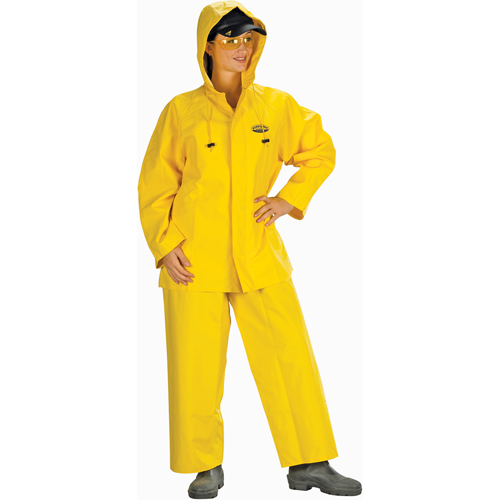 V&ecirc;tements imperm&eacute;ables Hurricane ignifuges et r&eacute;sistants &agrave; l'huile, v&ecirc;tements imperm&eacute;ables, 4T-Grand, Jaune NRZ Safety Inc.