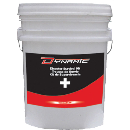 Trousse de premiers soins pour pr&eacute;paration aux situations d'urgence Dynamic, Dispositif m&eacute;dical Classe 1, Seau NRZ Safety Inc.
