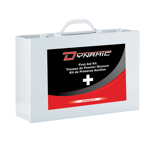 Trousse de premiers soins Ontario Dynamic, Dispositif m&eacute;dical Classe 1, Boîte en m&eacute;tal NRZ Safety Inc.
