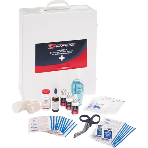 Trousse de premiers soins industrielle pour usage g&eacute;n&eacute;ral Dynamic, Dispositif m&eacute;dical Classe 1, Boîte en m&eacute;tal NRZ Safety Inc.