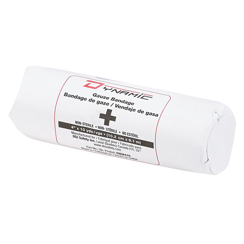 Bandages de gaze Dynamic, Rouleau, 30' lo x 4" la, Dispositif m&eacute;dical Classe 1 NRZ Safety Inc.