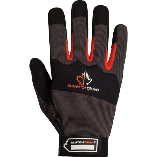 Clutch Gear&reg; Mechanic's Gloves, Synthetic Palm, Size Small NRZ Safety Inc.