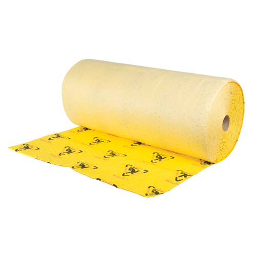 Premium Caution Rolls, Heavyweight, 150' L x 36" W, 57 gal. Absorbancy NRZ Safety Inc.
