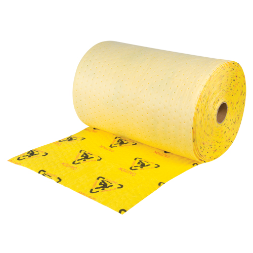 Rouleaux d'avertissement de premi&egrave;re qualit&eacute; - absorbants haute visibilit&eacute;, Lourd, 150' lo x 24" la, Absorption 37,6 gal. NRZ Safety Inc.