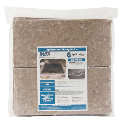 Spilltration Husky Strips, Oil Only, 64" x 8", 4 gal. Absorbancy NRZ Safety Inc.