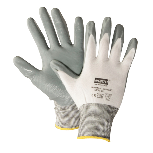 Gants NorthFlex Nitri Task, T-Grand, R&ecirc;vetement Nitrile, Calibre 13, Enveloppe en Nylon NRZ Safety Inc.