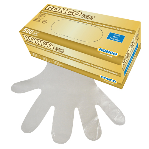 Gants jetables, Petit, Poly&eacute;thyl&egrave;ne, 1 mil, Sans poudre, Transparent NRZ Safety Inc.