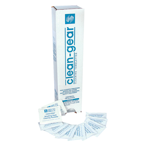 Serviettes nettoyantes pour respirateur, 8" x 5", 100 lingettes NRZ Safety Inc.