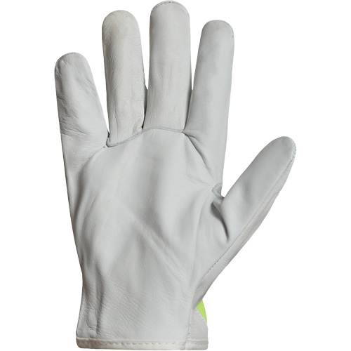 Gants de conducteur haute visibilit&eacute; avec bandes r&eacute;fl&eacute;chissantes Endura, 3T-Grand, Paume en Cuir fleur de ch&egrave;vre NRZ Safety Inc.