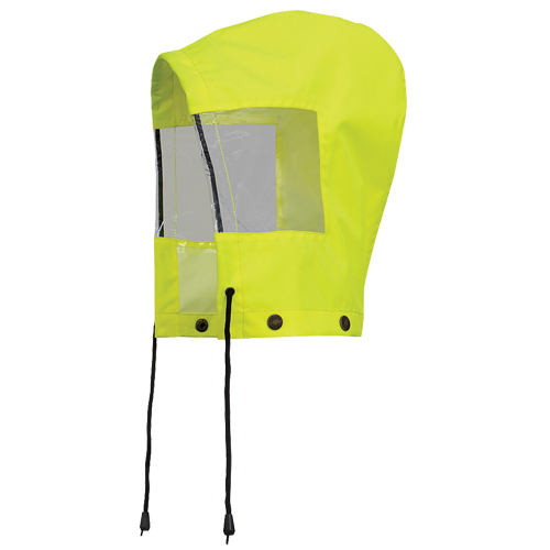 6037H Capuchon pour manteau de s&eacute;curit&eacute; imperm&eacute;able pour le contr&ocirc;le de la circulation, Jaune lime haute visibilit&eacute;, Polyester NRZ Safety Inc.