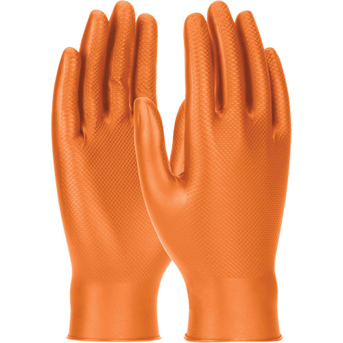 Grippaz Skins Ambidextrous Disposable Gloves, Small, Nitrile, 6-mil, Powder-Free, Orange NRZ Safety Inc.