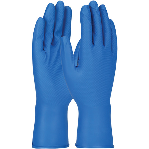 Grippaz Gloves, Small, Nitrile, 8-mil, Powder-Free, Blue NRZ Safety Inc.