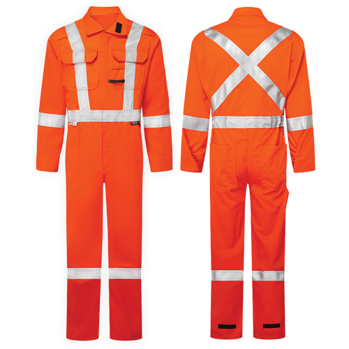 Combinaisons de luxe haute visibilit&eacute; 7 oz UltraSoft, Taille 60-62 (grand taille), Orange NRZ Safety Inc.