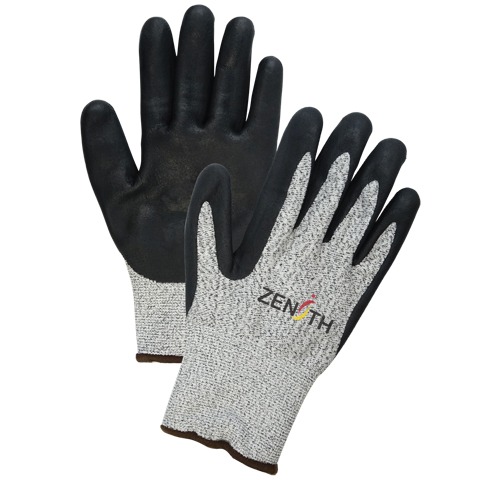 Gants &eacute;lastiques sans coutures r&eacute;sistants &agrave; la coupe pour temp&eacute;ratures froides, Taille 2T-Grand/11, Calibre 13, Rev&ecirc;tement Mousse de nitrile, Enveloppe en PEHP, ASTM ANSI niveau A4 NRZ Safety Inc.