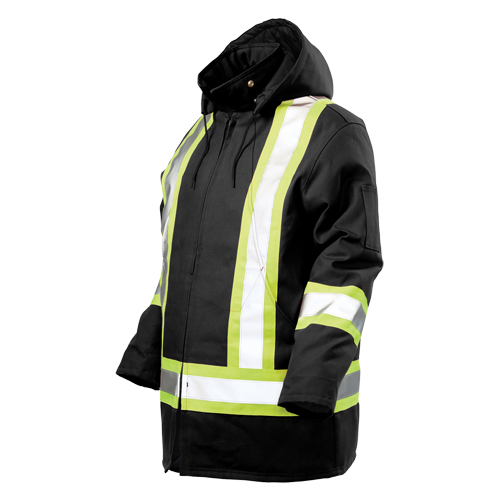 Safety Parka, Black, Large NRZ Safety Inc.