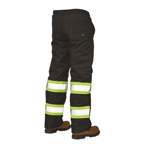 Lined Pull-On Safety Pant, Polyester, Large, Black NRZ Safety Inc.