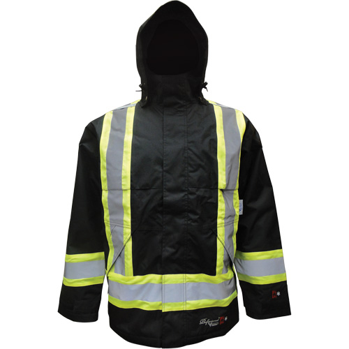 Manteau isol&eacute;, Polyester/Polyur&eacute;thane, Noir, Petit NRZ Safety Inc.