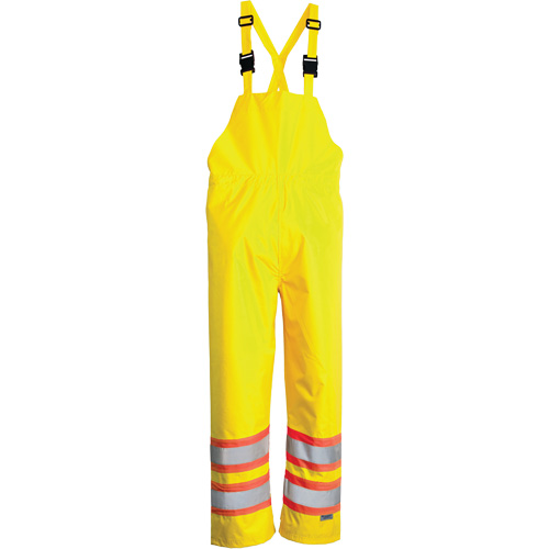 Open Road&reg; Bib Pants, Polyester, Small, High Visibility Lime-Yellow NRZ Safety Inc.