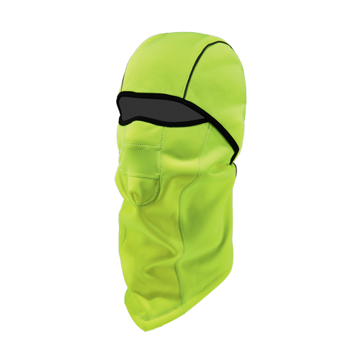 N-Ferno&reg; 6823 Wind-Proof Hinged Balaclava, Fleece, High-Visibility Lime Green NRZ Safety Inc.