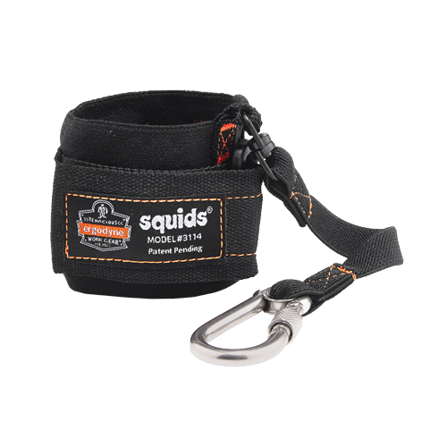 Longe &eacute;lastique avec mousqueton pour le poignet 3114 Squids NRZ Safety Inc.