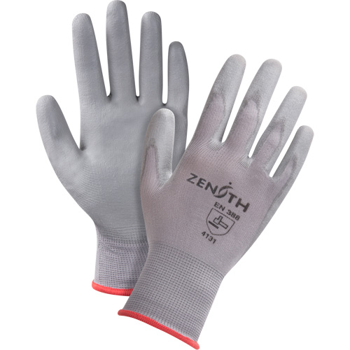 Gants en nylon enduits de polyur&eacute;thane sans DMF, 7/Petit, R&ecirc;vetement Polyur&eacute;thane, Calibre 15, Enveloppe en Nylon NRZ Safety Inc.