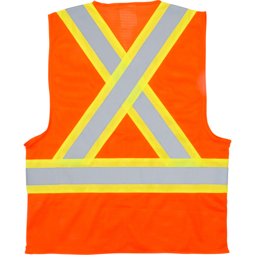 Veste de s&eacute;curit&eacute; pour la circulation, Orange haute visibilit&eacute;, 2T-Grand, Polyester NRZ Safety Inc.