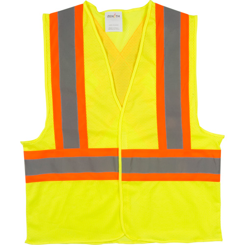 Veste de s&eacute;curit&eacute; pour la circulation, Jaune lime haute visibilit&eacute;, Grand, Polyester NRZ Safety Inc.