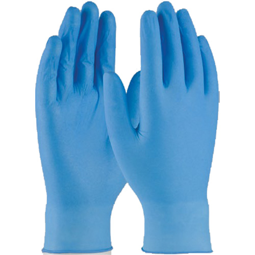 Disposable Gloves, Small, Nitrile, 4-mil, Powder-Free, Blue NRZ Safety Inc.
