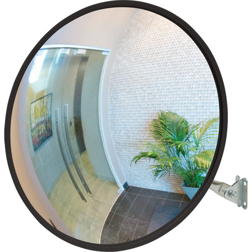 Convex Mirror with Telescopic Arm, Indoor/Outdoor, 12" Diameter NRZ Safety Inc.